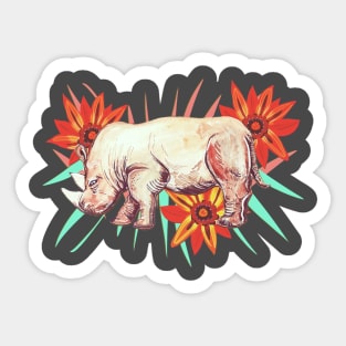 Pretty Rhino Sticker